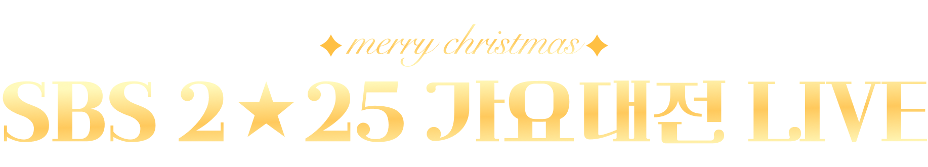 merry christmas SBS 2★25 가요대전 LIVE